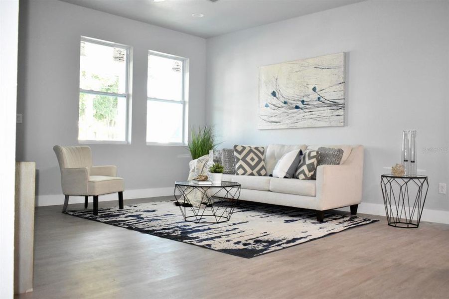 Furnished interior view inside a new home in , Tampa (Image 15). Furnished interior view inside a new home in , Tampa (Image 15).