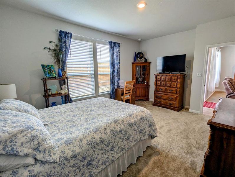 Primary Bedroom with privacy and natural light