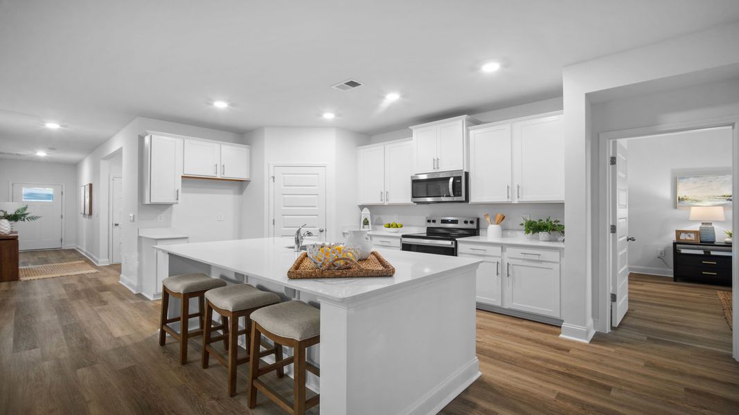 Representative furnished interior of a home built from the Cantey-exp by D.R. Horton in The Lakes at North Glynn, Brunswick (Image 8).