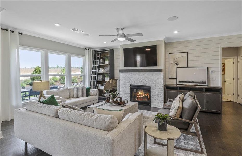 Furnished interior view inside a new home in Traditions of Braselton, Jefferson (Image 9). Furnished interior view inside a new home in Traditions of Braselton, Jefferson (Image 9).
