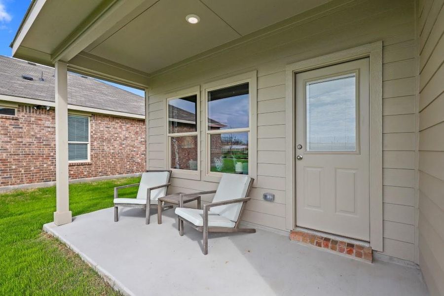 Patio - All Home and community information, including pricing, included features, terms, availability and amenities, are subject to change at any time without notice or obligation. All Drawings, pictures, photographs, video, square footages, floor plans, elevations, features, colors and sizes are approximate for illustration purposes only and will vary from the homes as built.