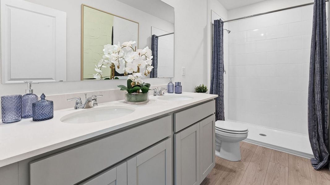 Furnished interior view inside a new home in Nona West, Orlando (Image 10).