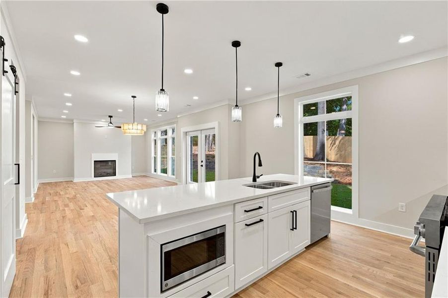 Furnished interior view inside a new home in , Atlanta (Image 8).