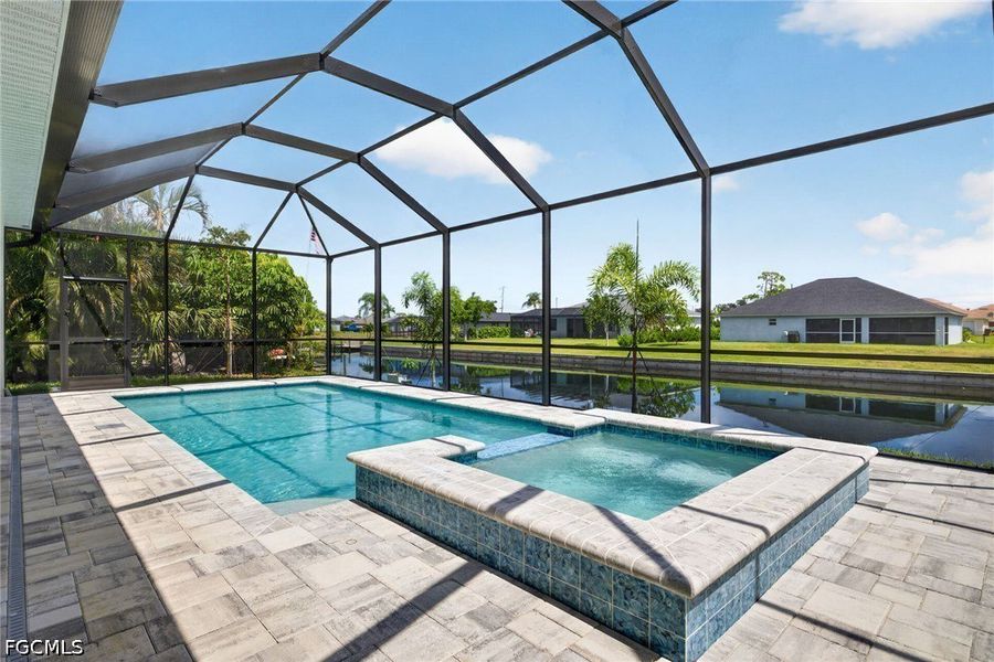 Exterior details and patio area of a home in Cape Coral, Cape Coral (Image 18). Exterior details and patio area of a home in Cape Coral, Cape Coral (Image 18).