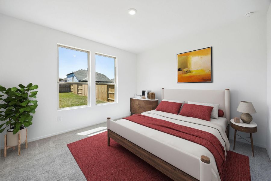 Furnished interior view inside a new home in Mavera, Conroe (Image 8).