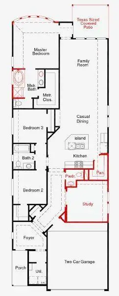 2D floor plan layout of this home in Two Step Farm, Montgomery, TX (Image 5). 2D floor plan layout of this home in Two Step Farm, Montgomery, TX (Image 5).