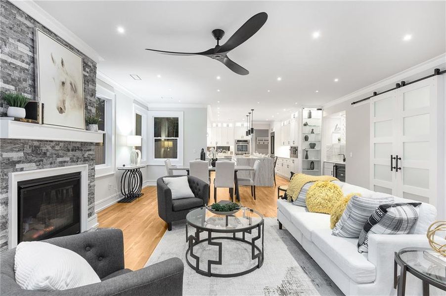 Furnished interior view inside a new home in , Decatur (Image 33).