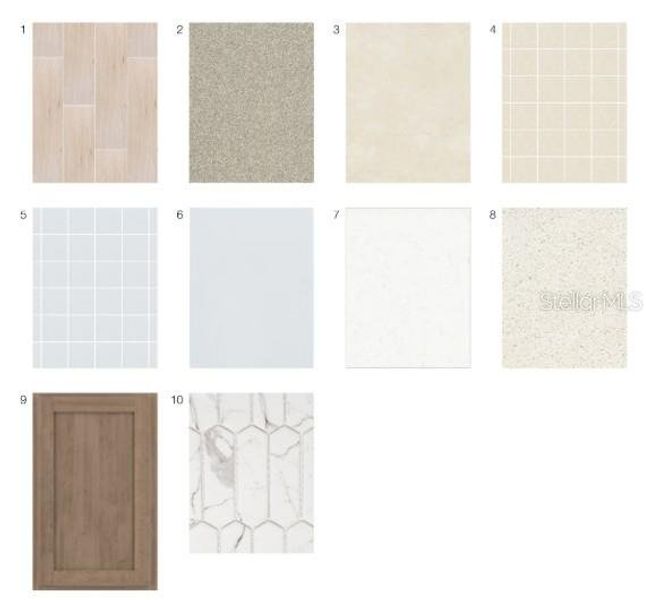 Sample of building materials used in homes in Esplanade at Wellen Park, Englewood (Image 12).