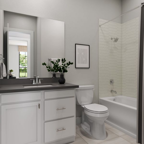 Representative furnished interior of a home built from the Downy by Tri Pointe Homes in Tompkins Reserve, Katy (Image 26). Representative furnished interior of a home built from the Downy by Tri Pointe Homes in Tompkins Reserve, Katy (Image 26).