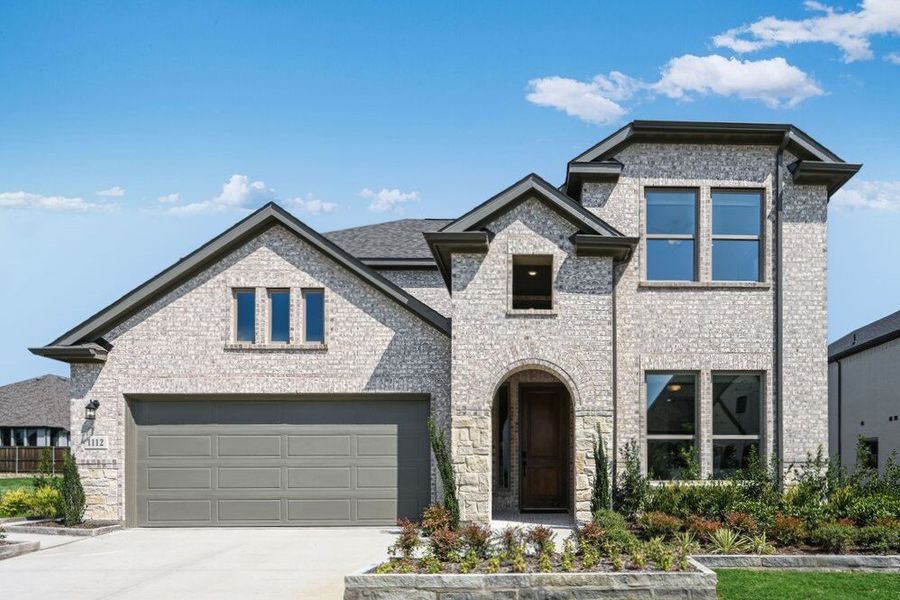 Representative exterior photo of a completed home built from the Citron by Taylor Morrison in The Ridge at Northlake 50s, Northlake, TX (Image 20). Representative exterior photo of a completed home built from the Citron by Taylor Morrison in The Ridge at Northlake 50s, Northlake, TX (Image 20).