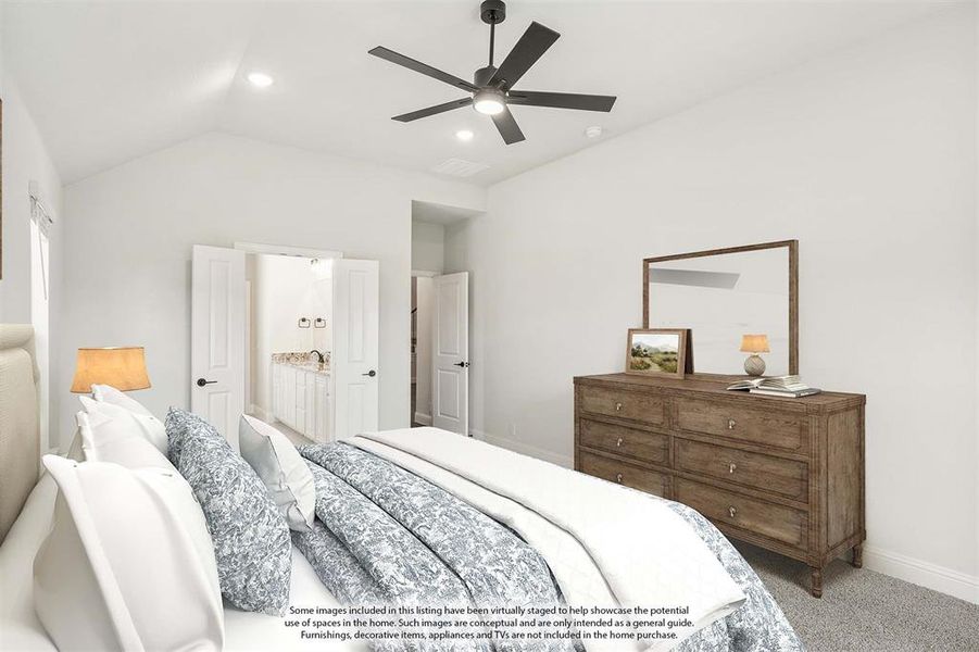 Furnished interior view inside a new home in Chaparral Park, Oak Point (Image 9).