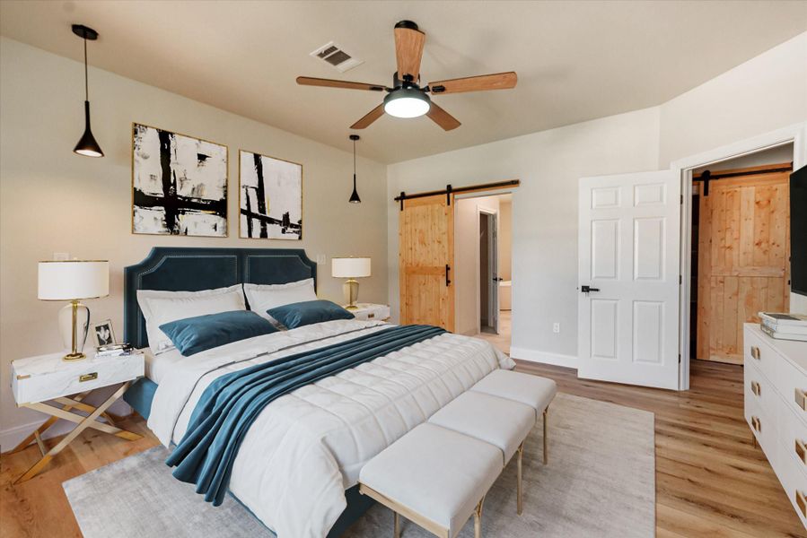 Main bedroom *virtually staged*