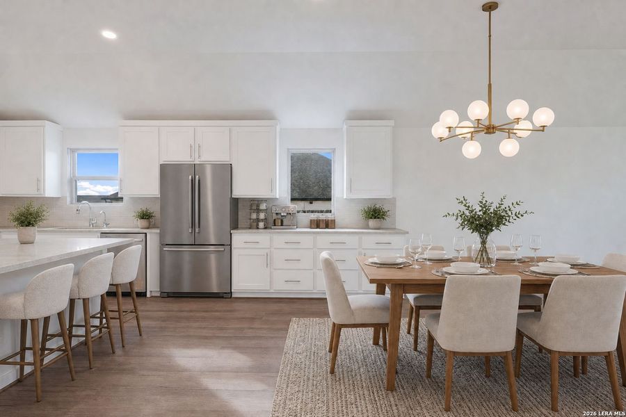 Furnished interior view inside a new home in Meyer Ranch, New Braunfels (Image 7).