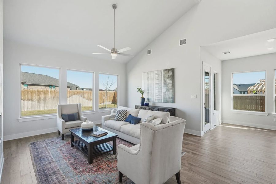 Representative furnished interior of a home built from the Shelby by Chesmar Homes in Alsatian Oaks, Castroville (Image 5).