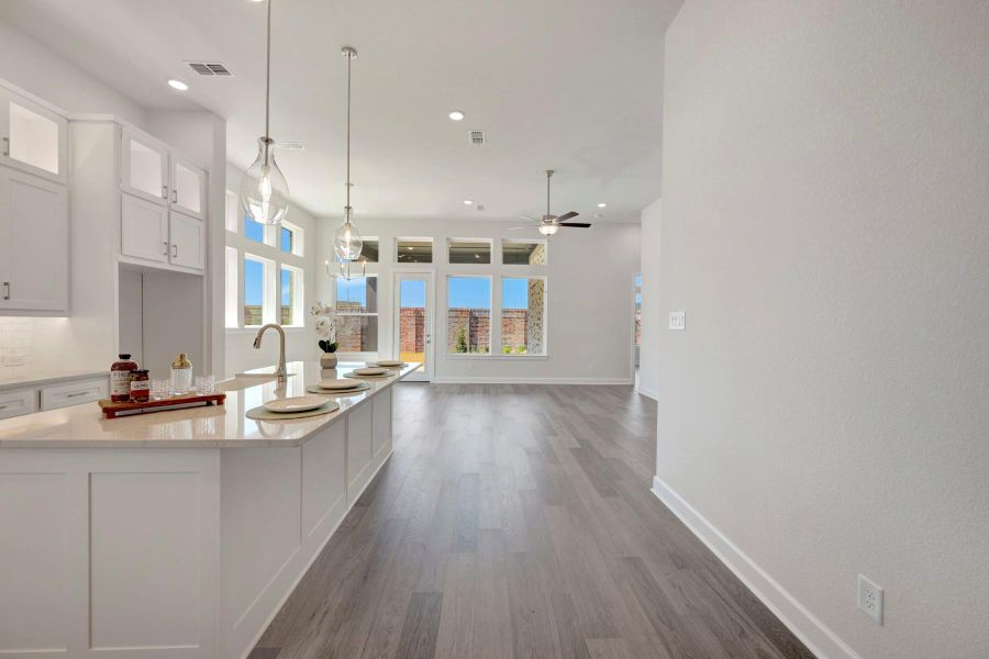 Furnished interior view inside a new home in Grange 45' Homesites, Katy (Image 8).