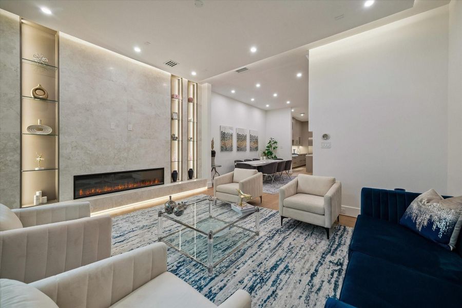 Furnished interior view inside a new home in , Houston (Image 11). Furnished interior view inside a new home in , Houston (Image 11).