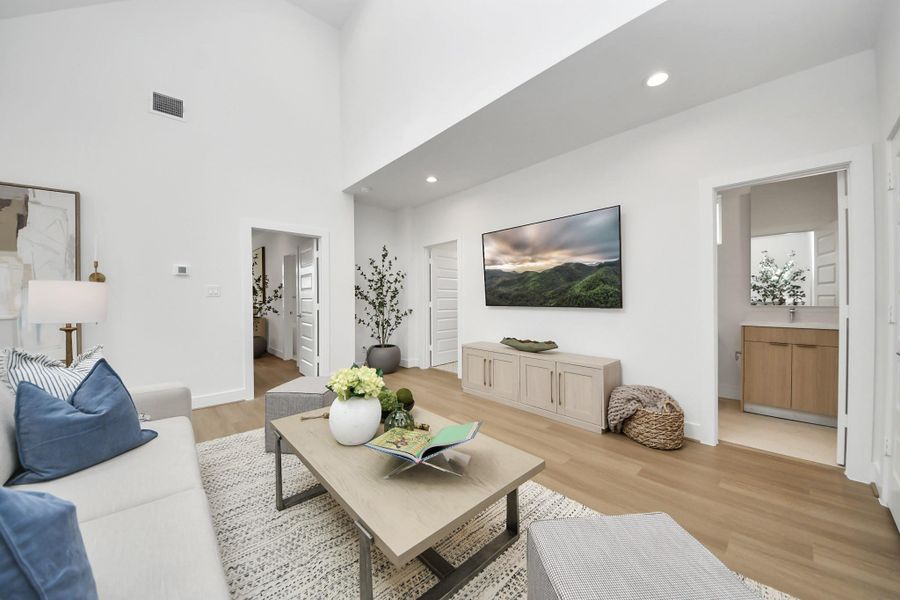 Furnished interior view inside a new home in , Houston (Image 23).