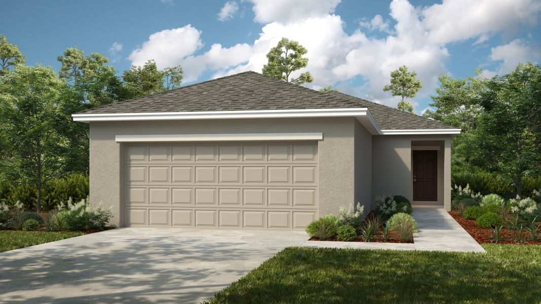 Representative exterior photo of a completed home built from the Blackbird by Taylor Morrison in Coasterra Community Group Page, Palmetto, FL (Image 1). Representative exterior photo of a completed home built from the Blackbird by Taylor Morrison in Coasterra Community Group Page, Palmetto, FL (Image 1).