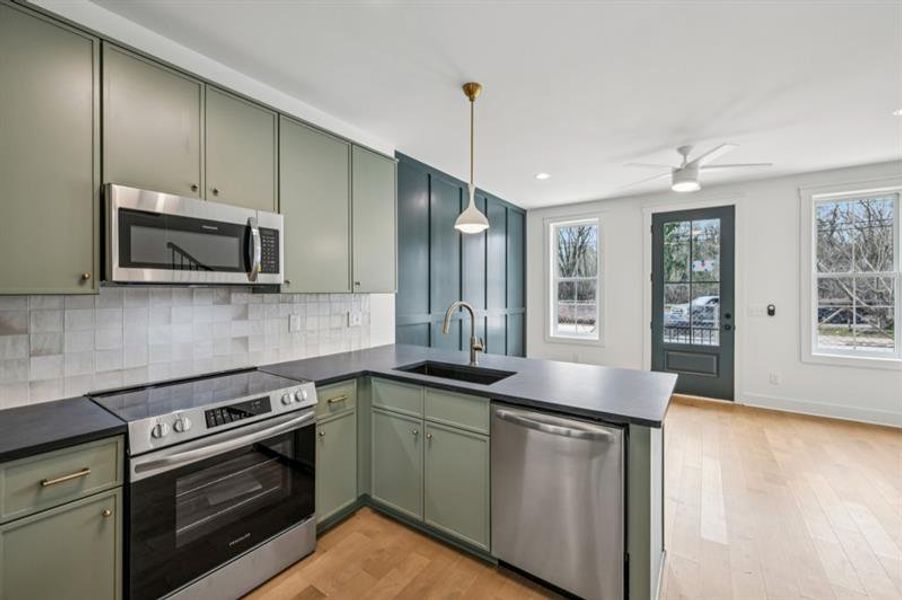 Furnished interior view inside a new home in , Atlanta (Image 10).