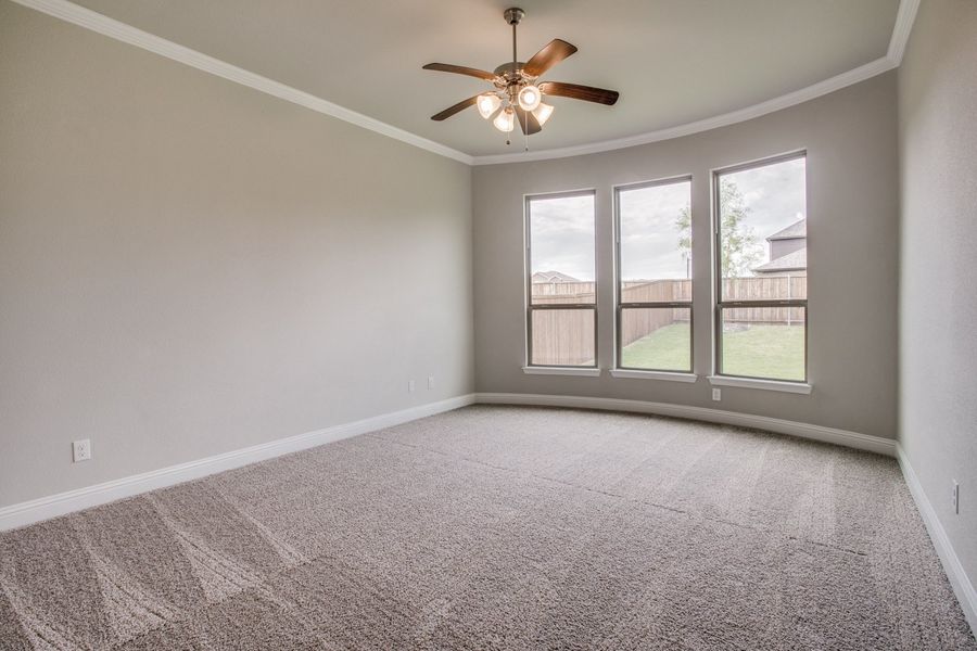 Representative unfurnished interior of a home built from the Burlington II by Megatel Homes in Santorini, Seagoville (Image 7).