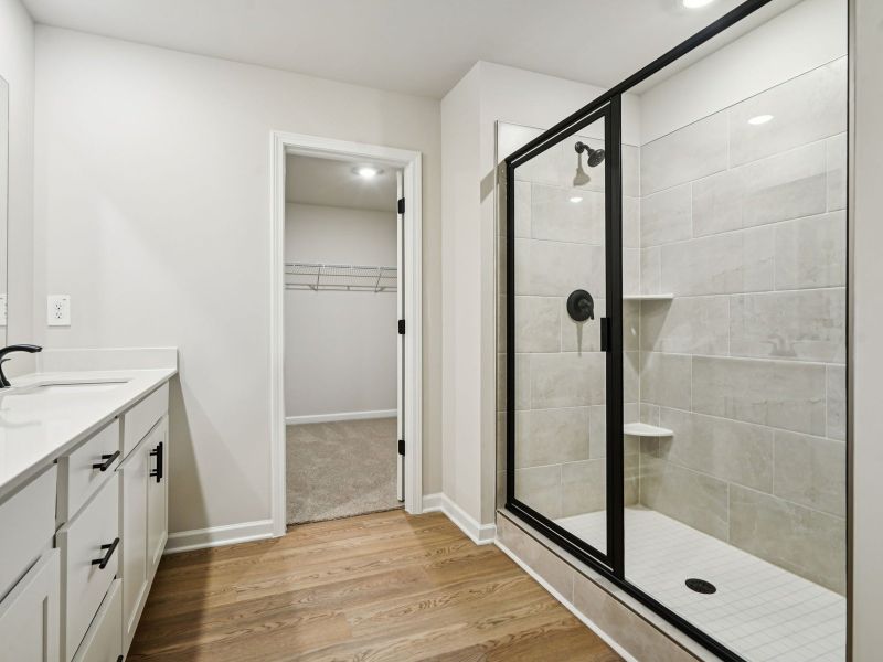 The Taylorsville floorplan with the Divine White interior package.