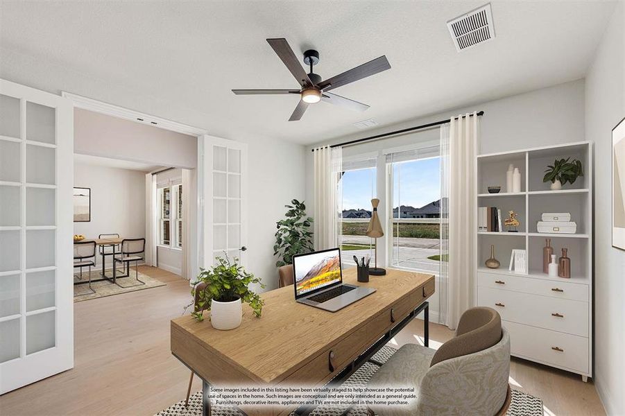 Furnished interior view inside a new home in Timberbrook 3B-4A, Justin (Image 13).