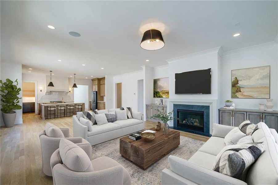 Furnished interior view inside a new home in , Atlanta (Image 9).