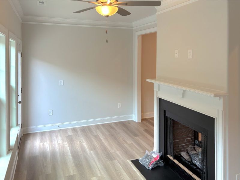 Spacious, unfurnished interior of a new home in Weybridge, Burlington (Image 17). Spacious, unfurnished interior of a new home in Weybridge, Burlington (Image 17).