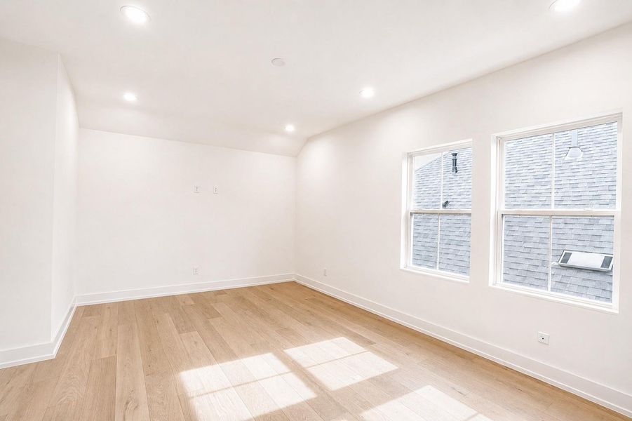 Media room or optional bedroom on the top floor Media room or optional bedroom on the top floor