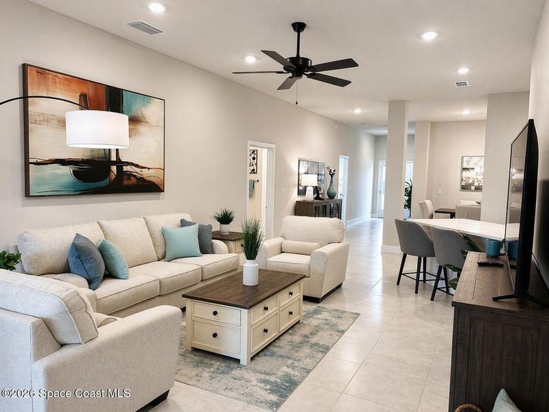 Furnished interior view inside a new home in St. John's Preserve, Palm Bay (Image 8).