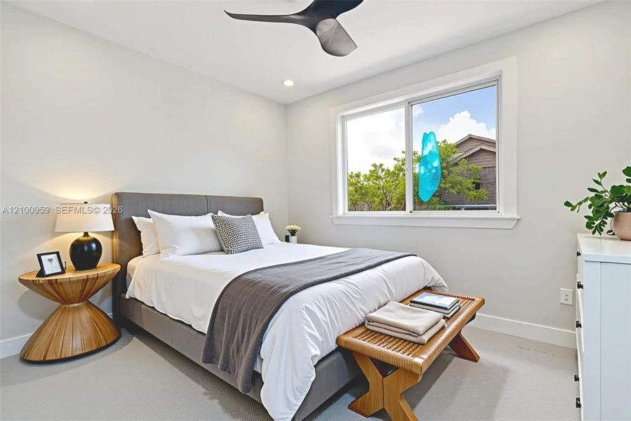 Furnished interior view inside a new home in , Key Largo (Image 9).