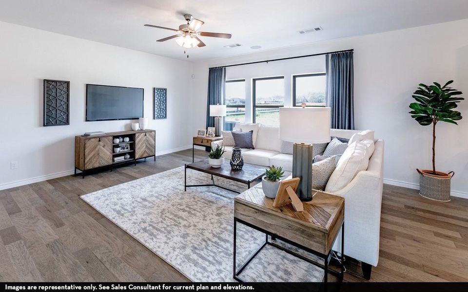 Furnished interior view inside a new home in Bluestem, Brookshire (Image 7).