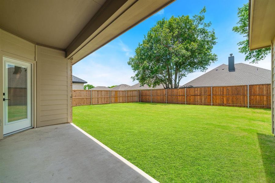 View of yard featuring a patio area