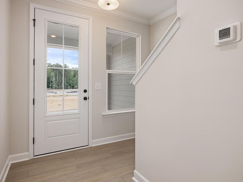 Spacious, unfurnished interior of a new home in Forestville Yard Townhomes, Knightdale (Image 10). Spacious, unfurnished interior of a new home in Forestville Yard Townhomes, Knightdale (Image 10).