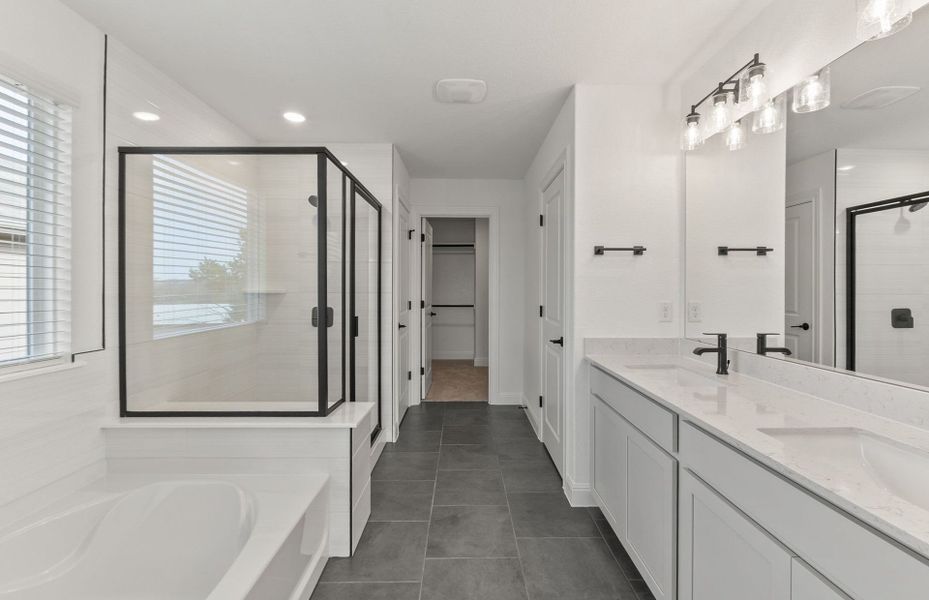 Furnished interior view inside a new home in Horizon Lake, Leander (Image 8).