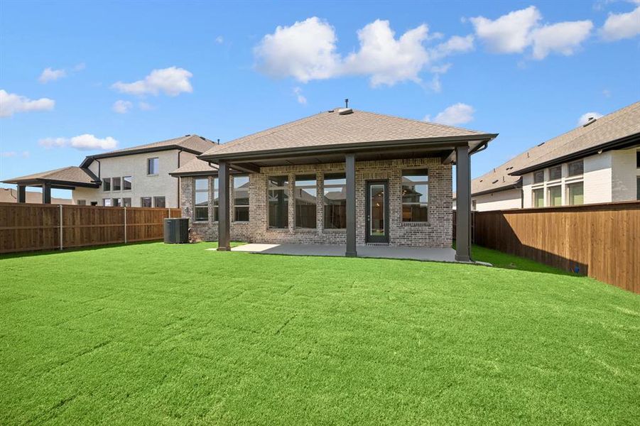 Front exterior of a new home in South Pointe Manor Series, Mansfield, TX, highlighting curb appeal (Image 19).