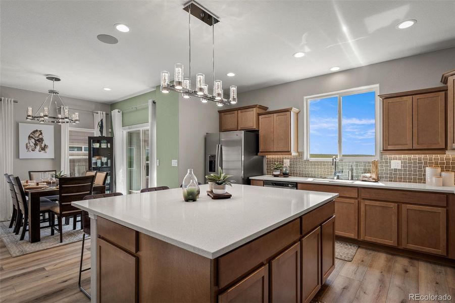Furnished interior view inside a new home in , Colorado Springs (Image 45).