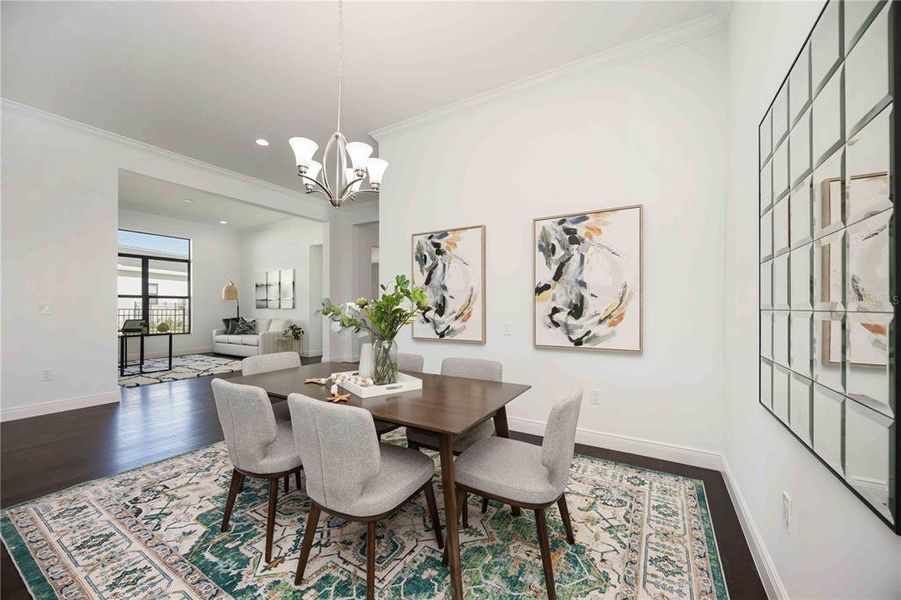 Furnished interior view inside a new home in , Sarasota (Image 34). Furnished interior view inside a new home in , Sarasota (Image 34).