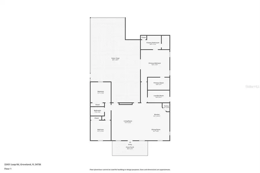 2D floor plan layout of this home in , Groveland, FL (Image 4).