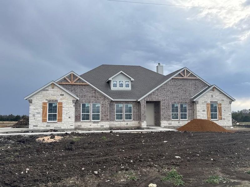 In-progress construction of a new home in Fannin Ranch, Leonard, TX (Image 7).