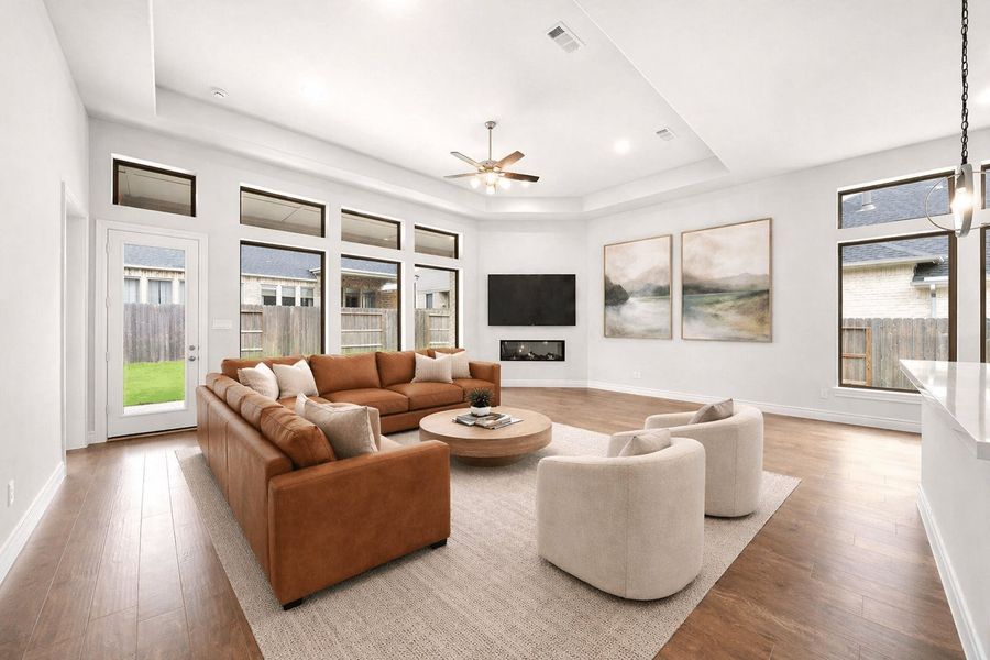 Furnished interior view inside a new home in Audubon 60′, Magnolia (Image 6).