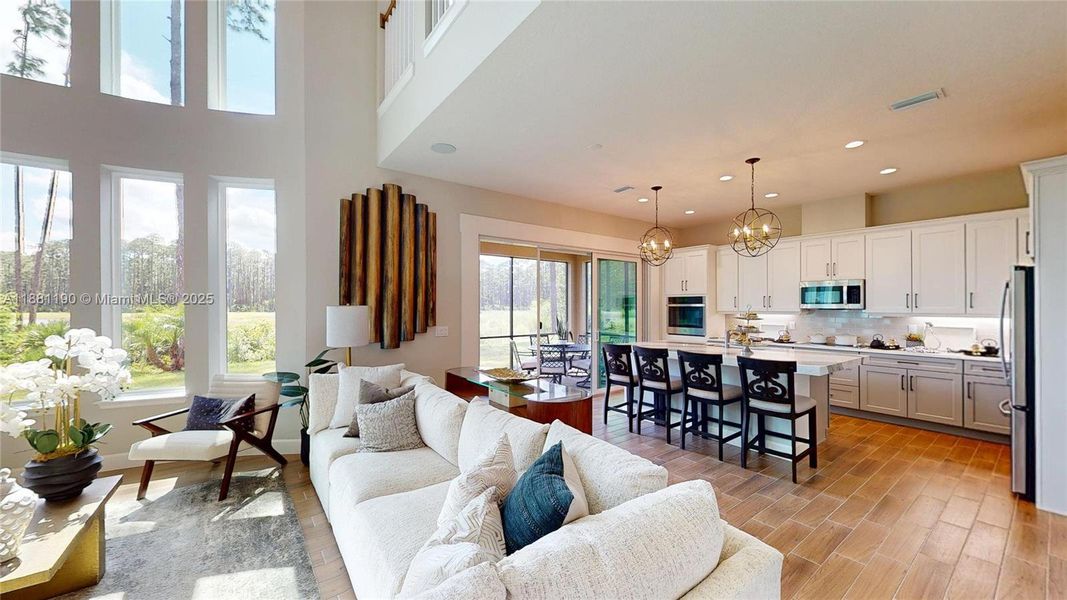 Furnished interior view inside a new home in Westlake Single Family, Ormond Beach (Image 9). Furnished interior view inside a new home in Westlake Single Family, Ormond Beach (Image 9).