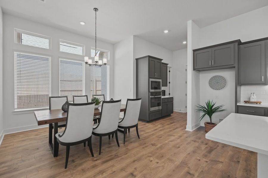 Representative furnished interior of a home built from the Silas by Chesmar Homes in 6 Creeks, Kyle (Image 9).
