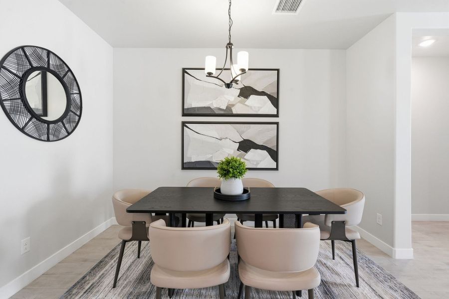 Representative furnished interior of a home built from the Santa Rosa by Hakes Brothers in Paseo Del Este, El Paso (Image 13).