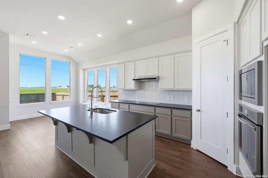 Furnished interior view inside a new home in Alsatian Oaks, Castroville (Image 9).