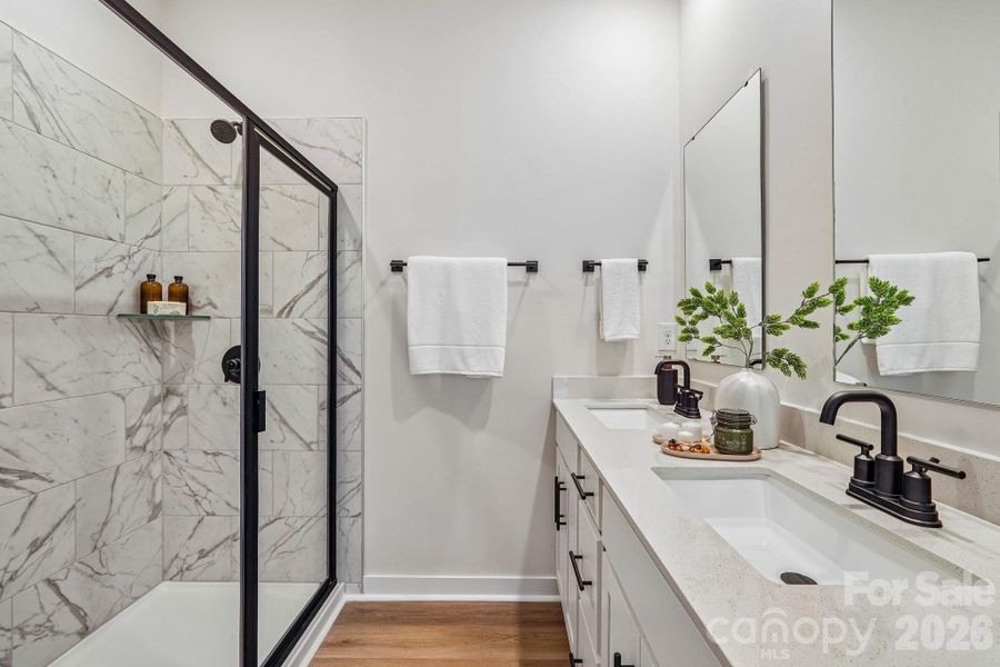 Furnished interior view inside a new home in Anderson Street Townhomes, Charlotte (Image 14).