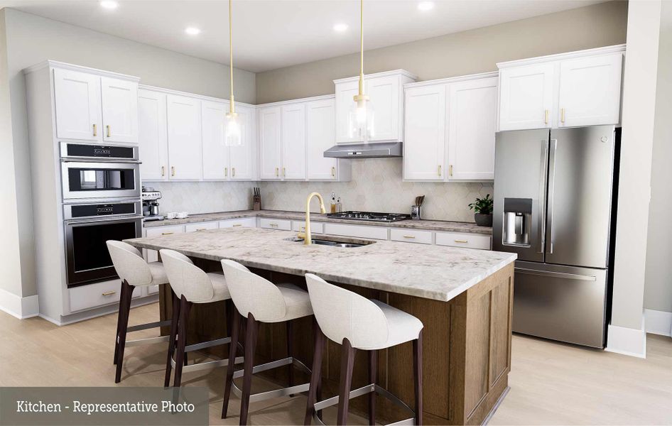 Furnished interior view inside a new home in Kresston - Enclave Collection, Montgomery (Image 6).