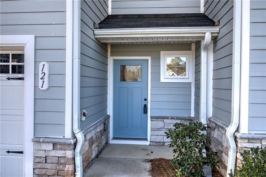 Exterior details and patio area of a home in , Cartersville (Image 26).
