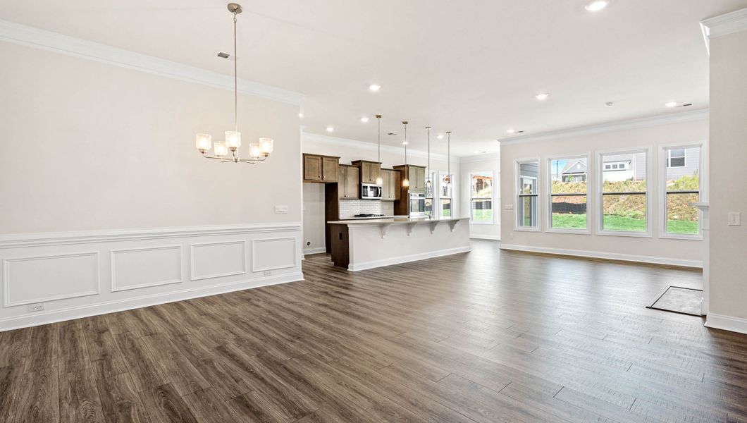 Furnished interior view inside a new home in The Villas at Pine Valley, Boiling Springs (Image 6).