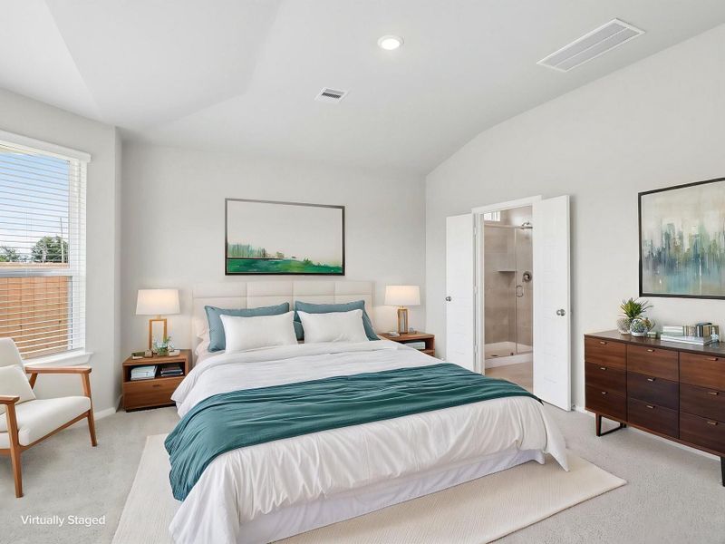Furnished interior view inside a new home in Sanford Farms - Premier Series, Waller (Image 9).